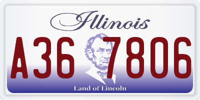 IL license plate A367806