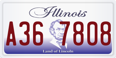 IL license plate A367808