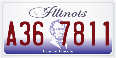 IL license plate A367811