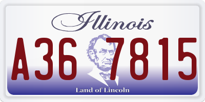 IL license plate A367815