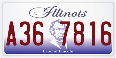 IL license plate A367816