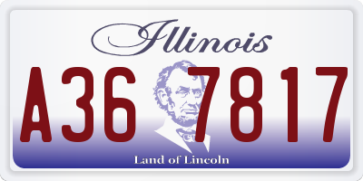 IL license plate A367817