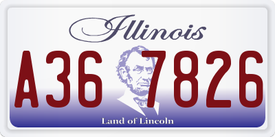 IL license plate A367826