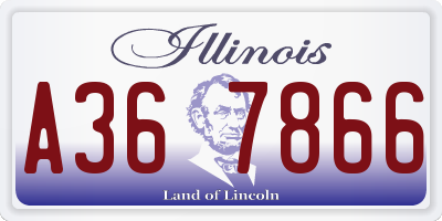 IL license plate A367866