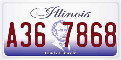 IL license plate A367868