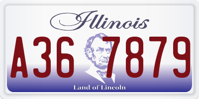 IL license plate A367879