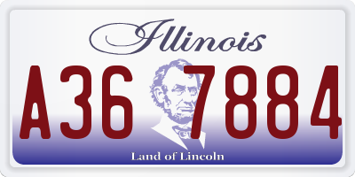 IL license plate A367884