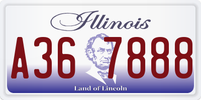 IL license plate A367888