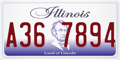IL license plate A367894