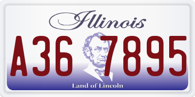 IL license plate A367895