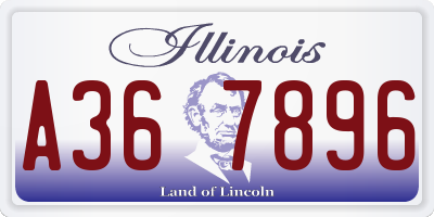 IL license plate A367896