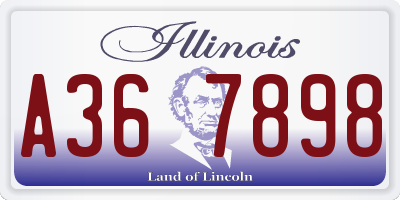 IL license plate A367898