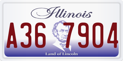 IL license plate A367904