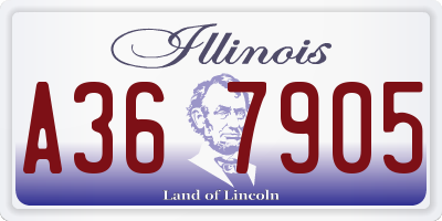 IL license plate A367905