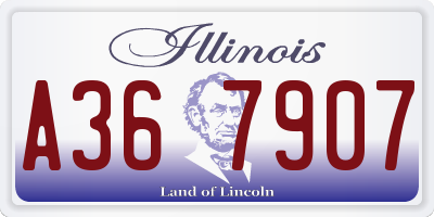 IL license plate A367907