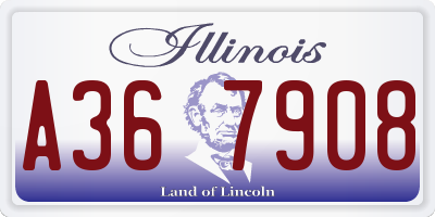 IL license plate A367908