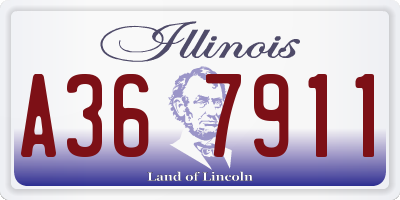 IL license plate A367911