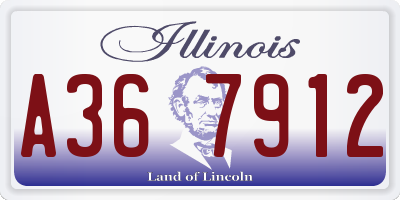 IL license plate A367912