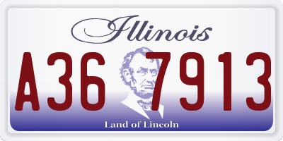IL license plate A367913