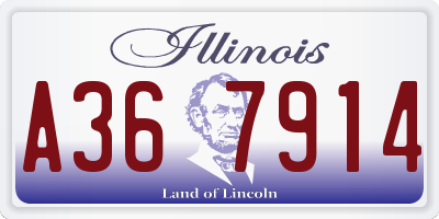 IL license plate A367914