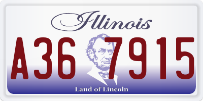 IL license plate A367915