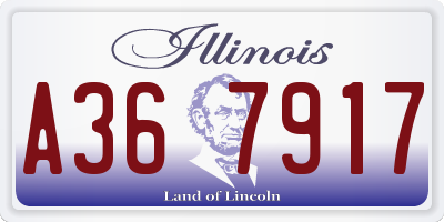 IL license plate A367917