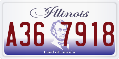 IL license plate A367918