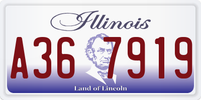 IL license plate A367919
