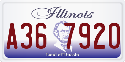 IL license plate A367920