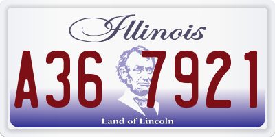 IL license plate A367921