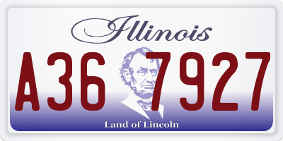 IL license plate A367927