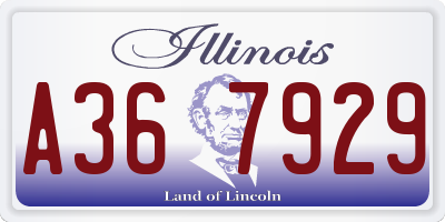 IL license plate A367929