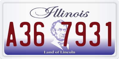 IL license plate A367931