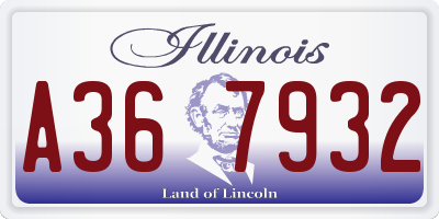 IL license plate A367932