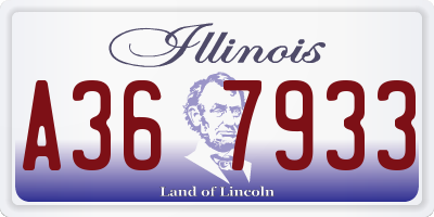 IL license plate A367933