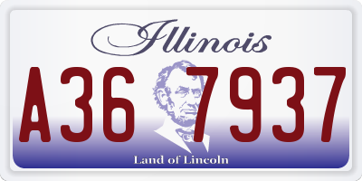 IL license plate A367937