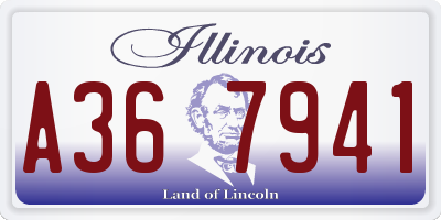 IL license plate A367941
