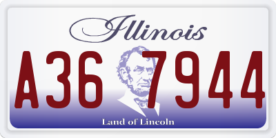 IL license plate A367944