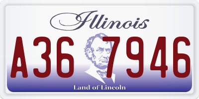 IL license plate A367946