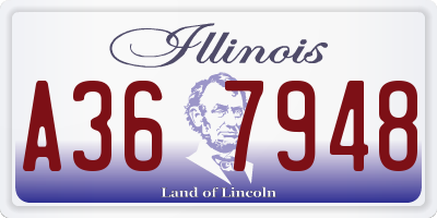 IL license plate A367948