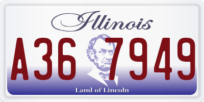 IL license plate A367949