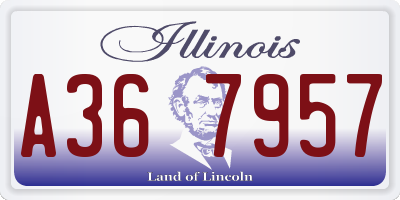 IL license plate A367957