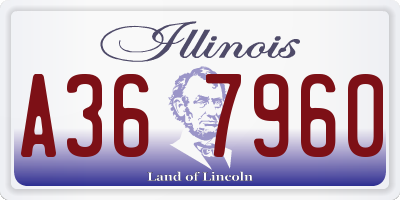 IL license plate A367960