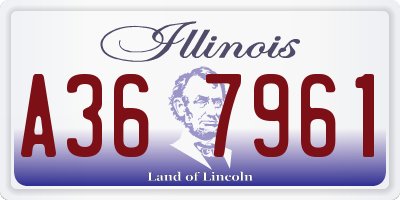 IL license plate A367961