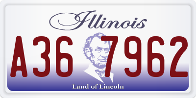 IL license plate A367962