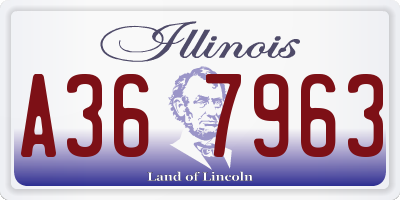 IL license plate A367963