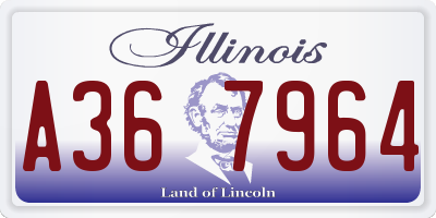 IL license plate A367964