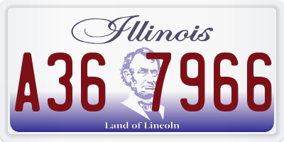 IL license plate A367966