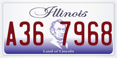 IL license plate A367968
