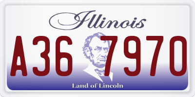 IL license plate A367970